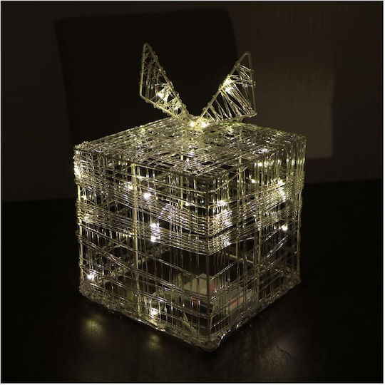 Beleuchtet Weihnachtliche Figur Box Weiß 19x19x19cm