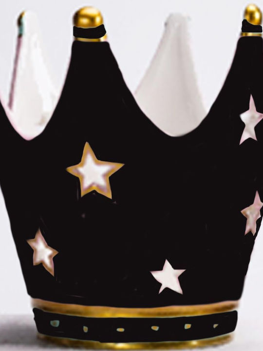 Iliadis De Crăciun Ceramică Figurină Tiara Neagră Înălțime 20cm.
