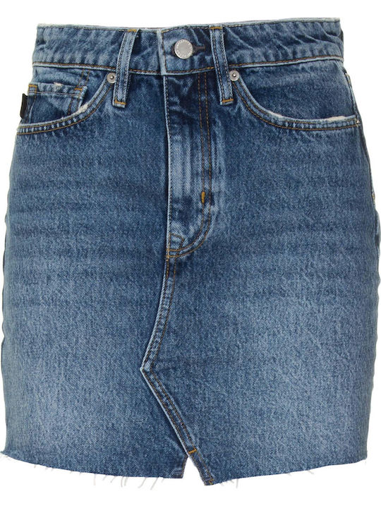 Denim Mini Rock Blau