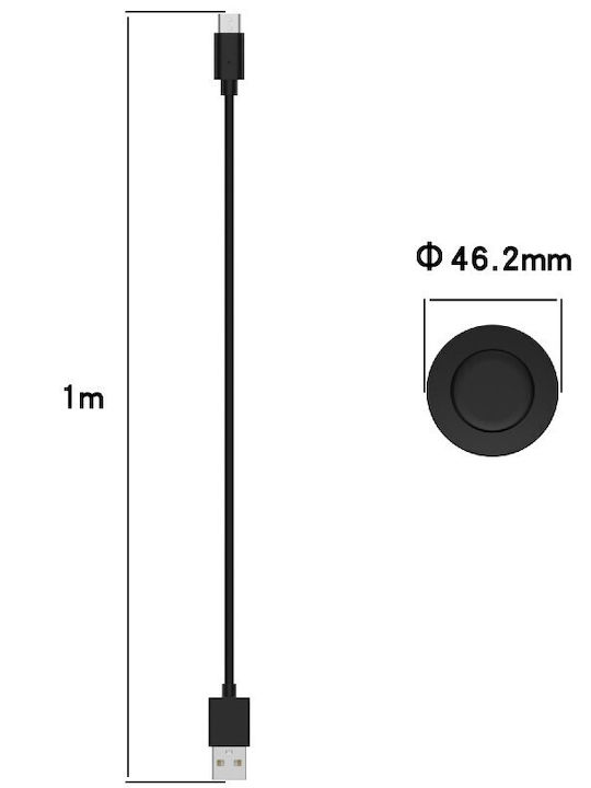Magnetisches Ladegerät Ladegerät für Uhr S1 Active Schwarzς
