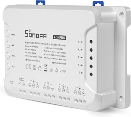 4CHPROR3 Интелигентен Превключвател 4 Канала Wi-Fi И RF