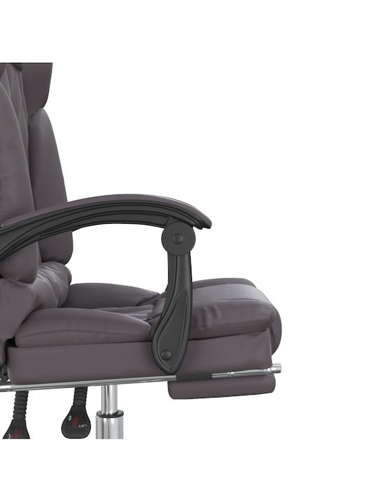 vidaXL Vdxl Scaun De Birou De Director Masaj Gri