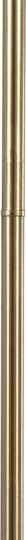 GloboStar Hudson Floor Lamp H177xW20cm. with Socket for Bulb E27 Gold