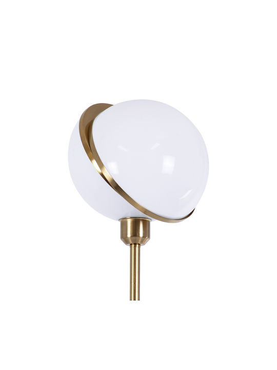 GloboStar Hudson Floor Lamp H177xW20cm. with Socket for Bulb E27 Gold