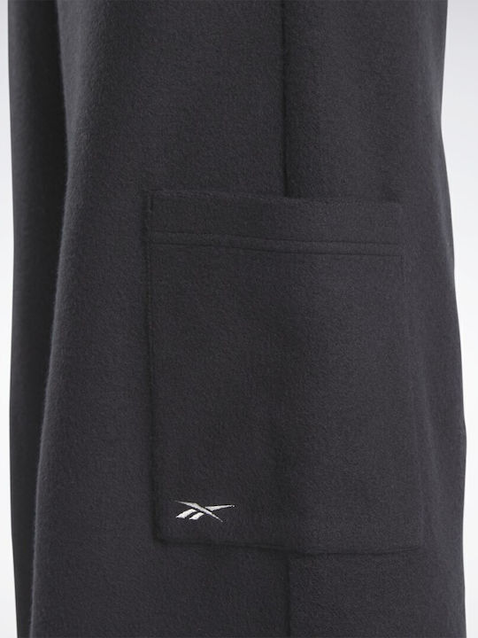 Classics Reverse Παντελόνι Φόρμας Καμπάνα Fleece Μαύρο