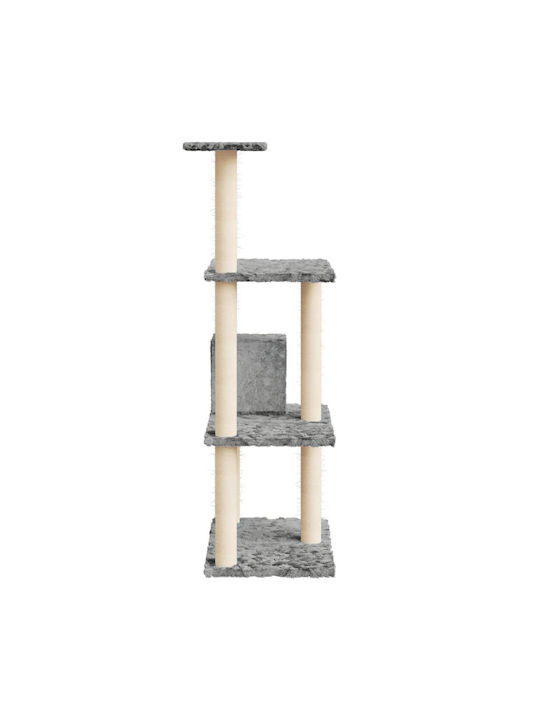 vidaXL Scratching Post Cat Trees Gray 61x35x119cm