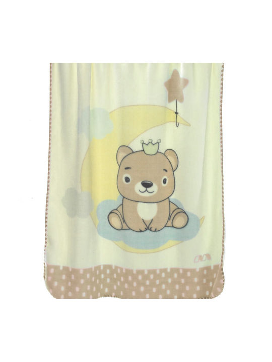 Morven Blanket Cot Piccola Velvet Beige 110x140cm