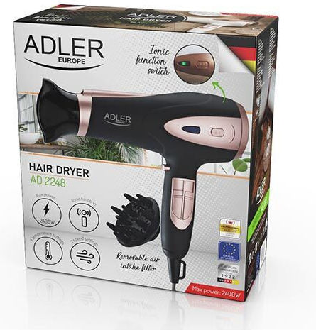 Adler Ionic Πιστολάκι Μαλλιών με Φυσούνα 2200W