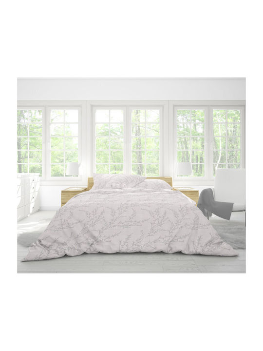 Anna Riska Premium 5006 Semi Double Cotton Duvet Cover Set with Pillowcases 180x240 Λινό