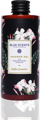 Blue Scents Night Jasmine Shower Gel with Grape Seed Extract & Olive Oil 300ml