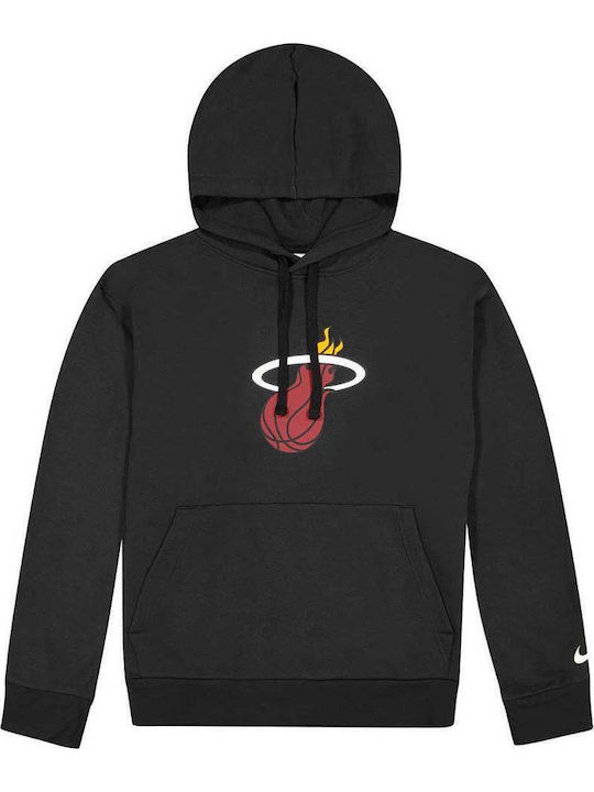 NBA Miami Heats Essentials Φούτερ με Κουκούλα Μαύρο