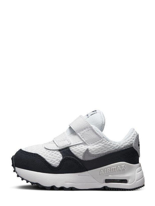 Air Max Systm Kids Sneakers with Scratch White / Navy / Silver