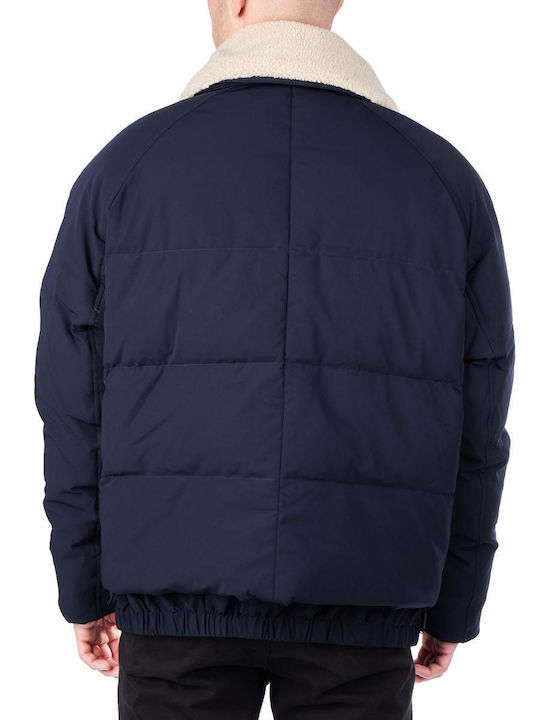 Emporio Armani Herren Winter Jacke Lässig Marineblau