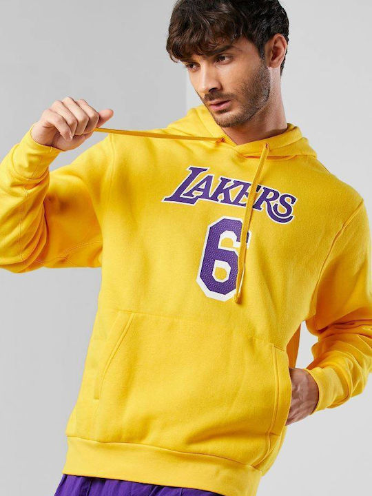 NBA Los Angeles Lakers Lebron James Φούτερ με Κουκούλα Amarillo