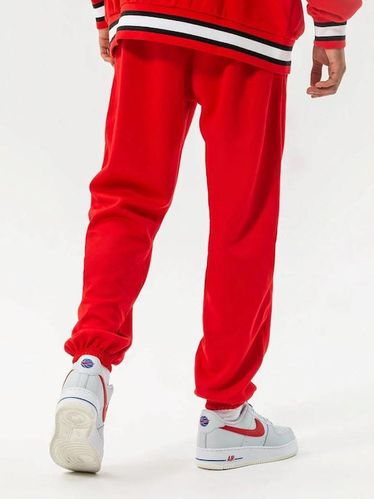 Nike CHI M NK DF SPOTLIGHT PNT Παντελόνι Φόρμας Dri-Fit με Λάστιχο Κόκκινο