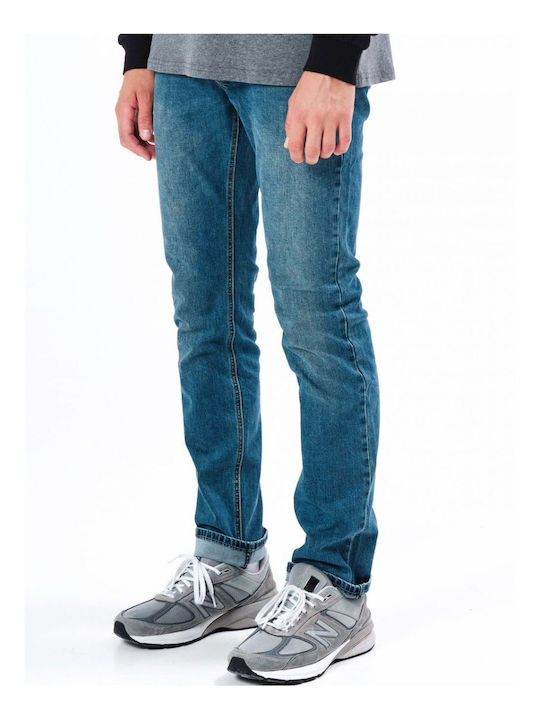 Men's Jeans Pants Elastic Middle Blue
