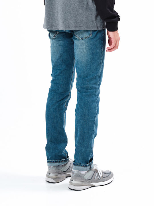 Men's Jeans Pants Elastic Middle Blue