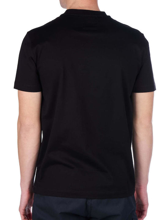 Emporio Armani T-shirt Bărbătesc cu Mânecă Scurtă Negru