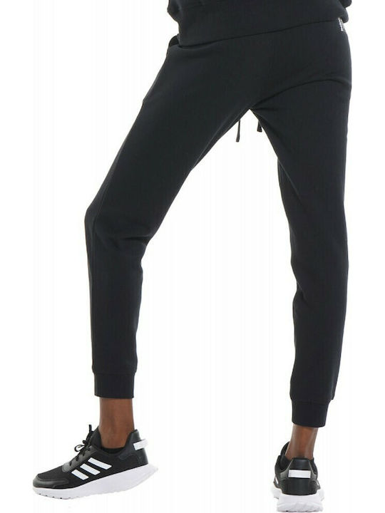 Body Action Damen-Sweatpants Jogger Schwarz Vlies