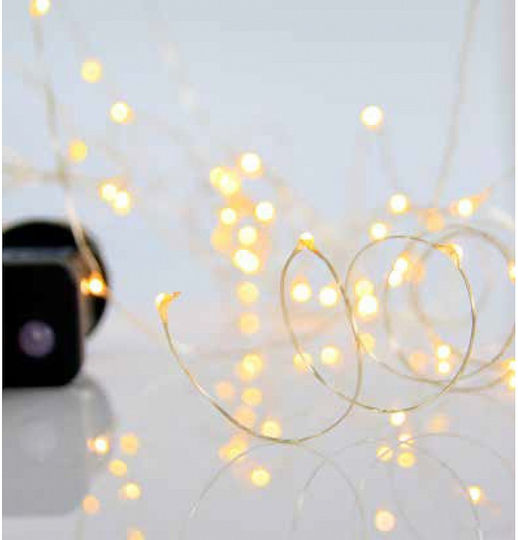 100 Λαμπάκια LED 9.9μ. Θερμό Λευκό σε Σειρά 100 Λαμπάκια LED 9.9μ. Θερμό Λευκό σε Σειρά