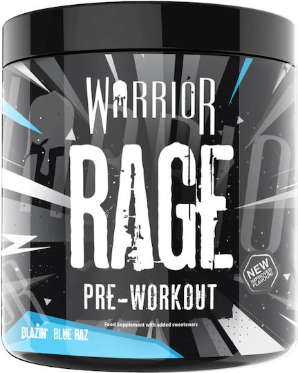 Warrior Rage Pre Workout 392gr Blazin' Blue Razz