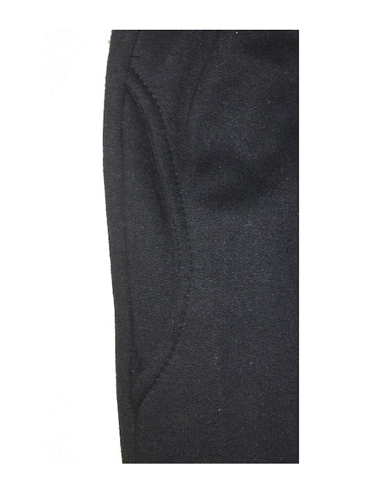 Men's Sweatpants with Thick Lining Black