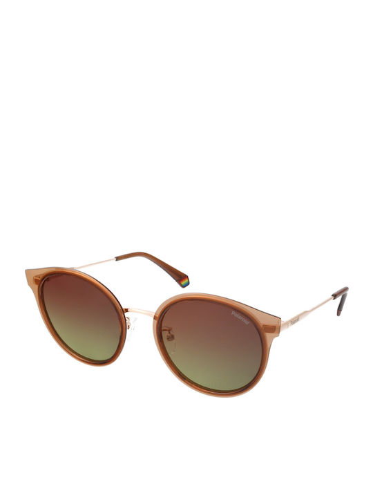 Polaroid Women's Sunglasses with Brown Frame and Brown Gradient Polarized Lens PLD6152/G/S DDB/LA