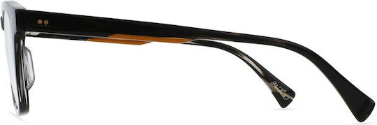 Raen Kovack Acetate Prescription Eyeglass Frame Black Cassis