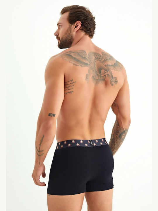 SOMA Herren Boxershorts 1 Stück Schwarz Ciao Bella Casa De Papel