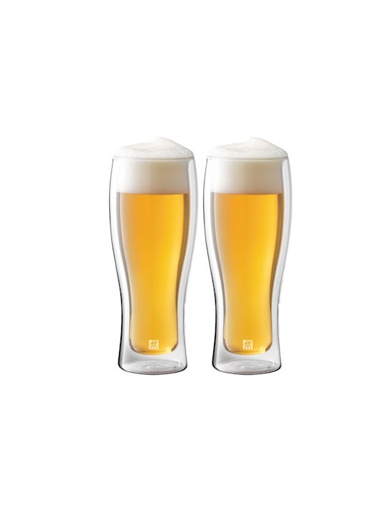 Zwilling J.A. Henckels Set of Glasses Beer, μπίρας made of Plastic 414ml 2pcs