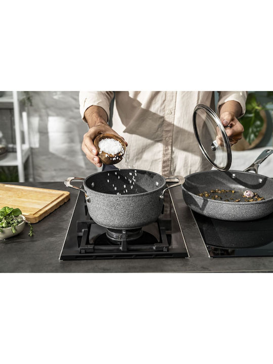 Ballarini Salina Granitium Βαθιά Κατσαρόλα από Αλουμίνιο 4.7lt / 24cm