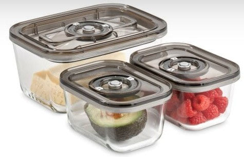 Caso VacuBoxx Μαύρα 3τμχ