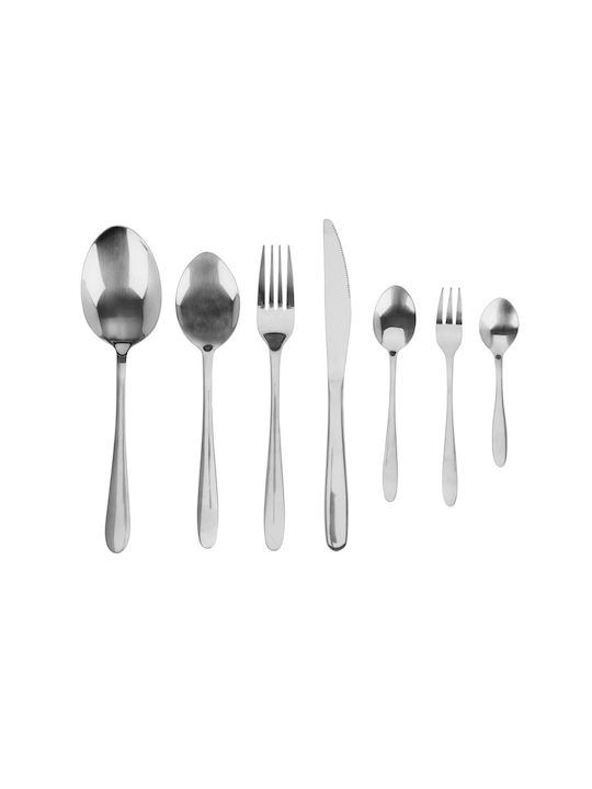 Zaros Cutlery Set Stainless Silver 6pcs