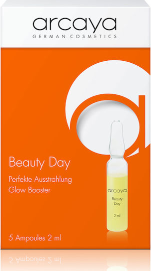 Arcaya Beauty Day Ampoules Glow Booster Ampoules Anti-aging Serum Booster for Face for Brightening and Firming 2ml
