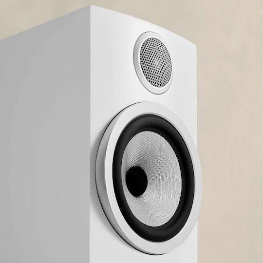 Bowers & Wilkins 706 S3 Ζεύγος Ηχείων Hi-Fi Βιβλιοθήκης 100W 2 Δρόμων Π16.5xΒ24.7xΥ30εκ. Λευκό