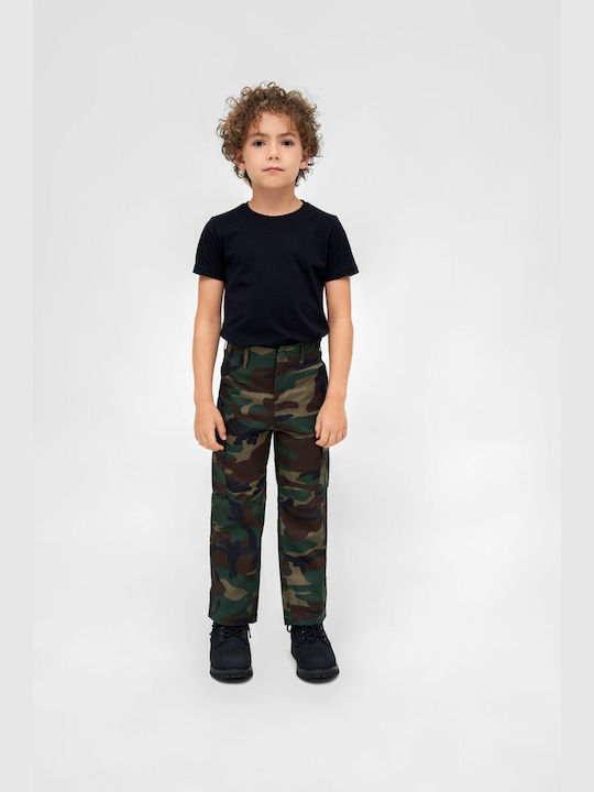 Brandit Kids Fabric Cargo Trousers Brown