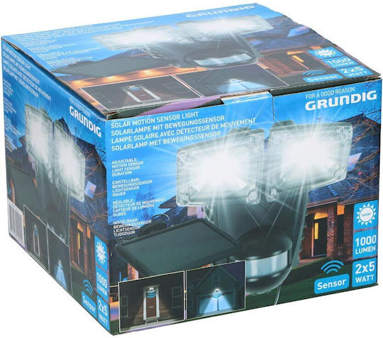 Grundig Solar LED Flutlichter mit Bewegungssensor