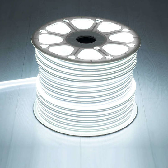 GloboStar Waterproof LED Strip Double-Sided 220V Cold White Light 1m Neon Flex