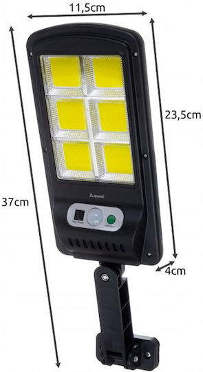 Izoxis Izoxis Lampă Solară Stradală 36W Alb Rece cu Senzor de Mișcare și Telecomandă IP65 23.5bucx11.5bucx4buccm