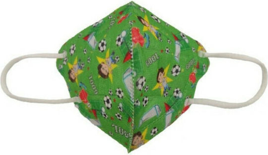 Famex Kids Mask FFP2 NR Schutzmaske FFP2 Grün 40Stück