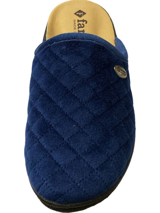 Anatomical Leather Women's Slippers Blue