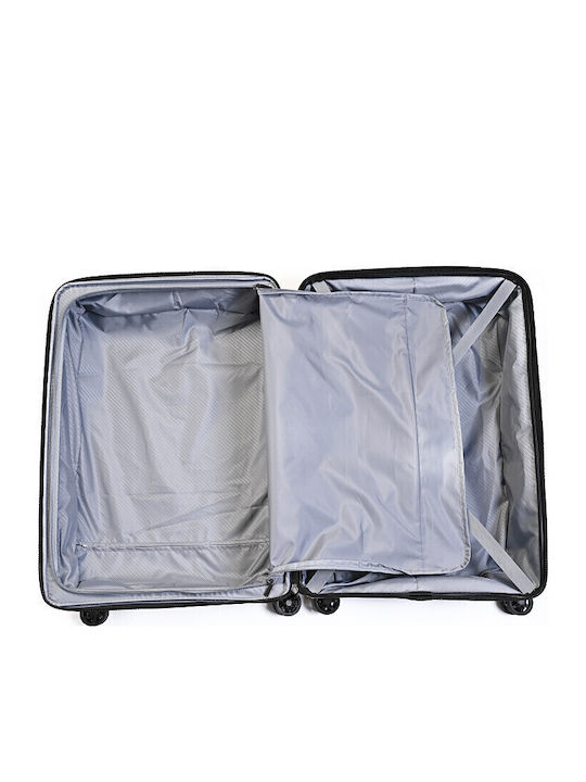 Airtex Paris J2MD08 Μεγάλη Βαλίτσα Ταξιδίου Σκληρή Γκρι με 4 Ρόδες Ύψους 75εκ.