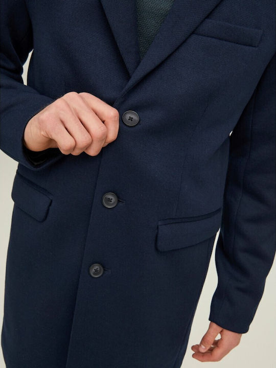Ανδρικό Παλτό Navy Μπλε