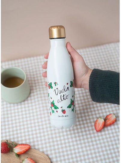 Grupo Erik Ana Marin Flasche Thermosflasche Rostfreier Stahl 500ml Weiß