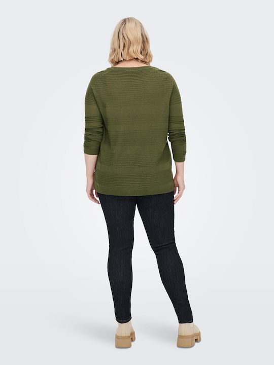 Only Damen Langarm Pullover Khaki