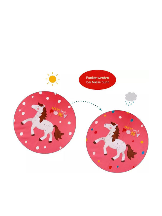 Die Spiegelburg Kinder Regenschirm Gebogener Handgriff Magic Pony Rot