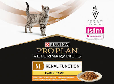 Purina Pro Plan Veterinary Diets NF Early Care Wet Food for Adult Cats for Kidney Diseases In Pouch with Chicken 1pc 85gr