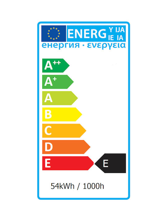 Philips Projectline Στεγανό Κρεμαστό Φωτιστικό Οροφής Εξωτερικού Χώρου με Ενσωματωμένο LED 54W σε Μαύρο Χρώμα