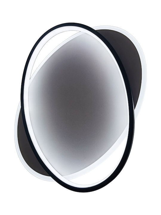 Avide ADO3S-COLI-2.4G Deckenleuchte 30cm Schwarz mit Integrierter LED und Fernbedienung