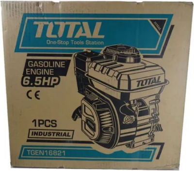 Total Benzinmotor 196cc 6.5hp Horizontalachse mit Keil (Tankvolumen 3.6Es)